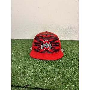 Ohio State Buckeyes hat cap snap back red black nike true football mens OSU 1